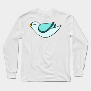 Simple bird vector illustration Long Sleeve T-Shirt